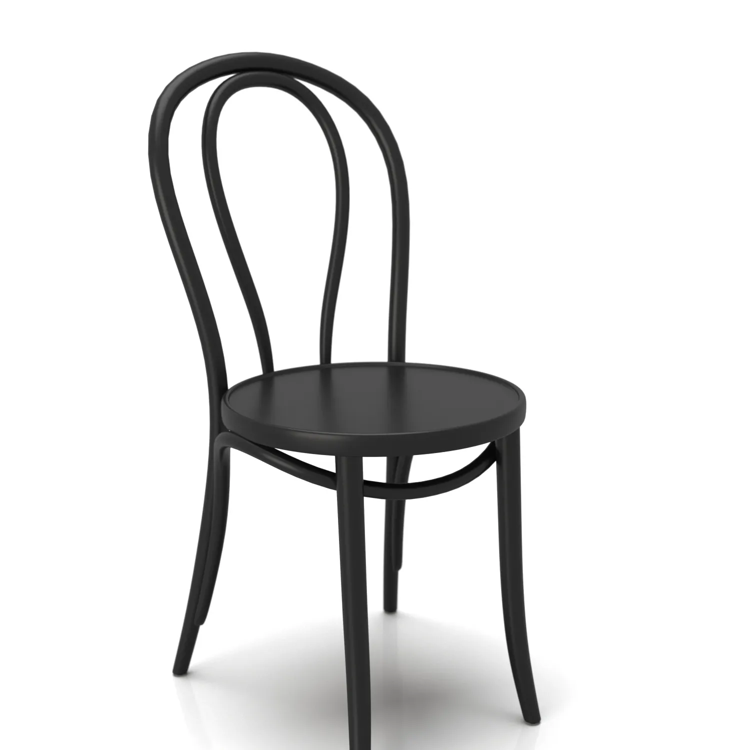 CH335 Black Cafe Chair PBR 3D Model_05